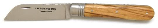 Couteau fermant Langres en bois d'olivier