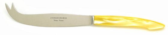 Couteau de service à fromage jaune