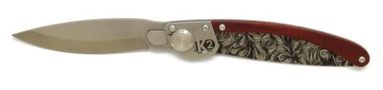 Couteau K2 bois de rose
