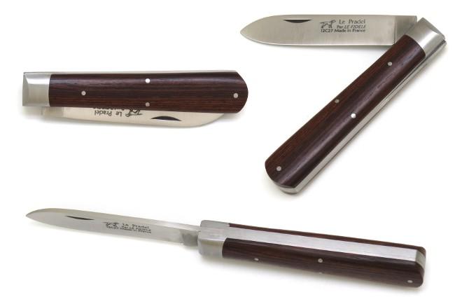 Couteau de poche le Pradel manche en bois de violette et lame en inox