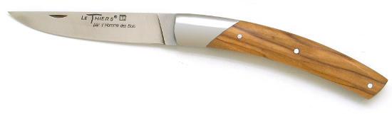 Couteau d'artisan de Thiers en olivier