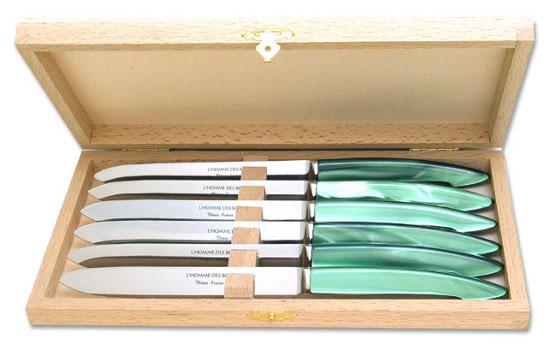 Couteaux de table capucin vert