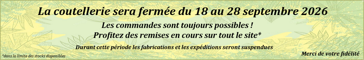 Coutellerie de Thiers - L'Homme des Bois artisan coutelier Coutellerie de Thiers - L'Homme des Bois artisan coutelier